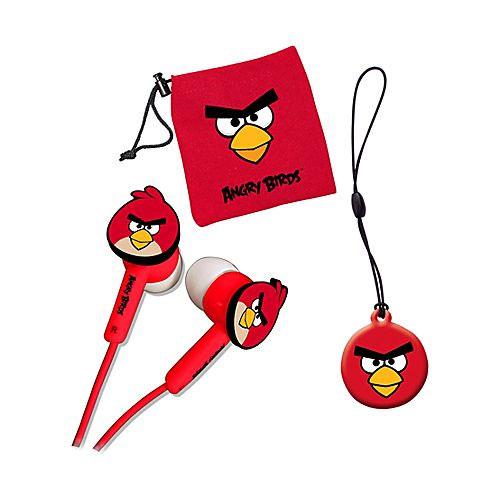DEA EARPHONES ANGRY BIRD ROUGE